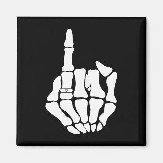 Skelet bruidegom bruiloft net getrouwd spooky goth magneet