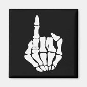 Skelet bruidegom bruiloft net getrouwd spooky goth magneet (Voorkant)