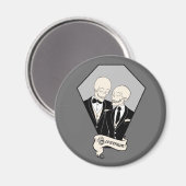 Skelet Bruidsjonkers Magneet (Voorkant / Achterkant)