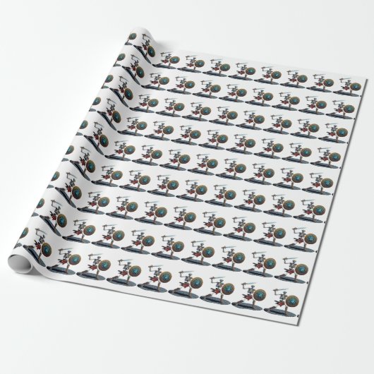 skelet cadeaupapier (Uitgerold)