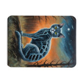 Skelet Cat Magneet (Horizontaal)