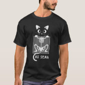 Skelet Cat Scan CT Scannen Grappige X Ray Pun Meme T-shirt (Voorkant)