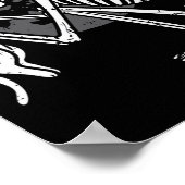Skelet Cat Skull Kat Schattigee Gothic Halloween M Poster (Hoek)
