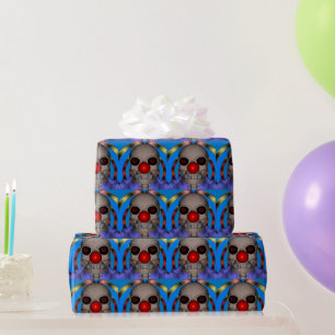 Skelet Clown Inpakpapier