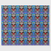 Skelet Clown Inpakpapier (Vlak)
