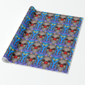 Skelet Clown Inpakpapier (Uitgerold)