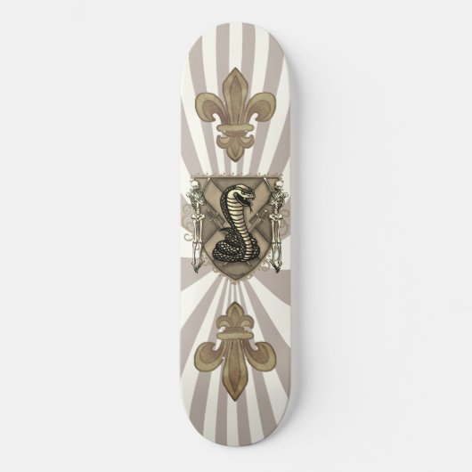 Skelet Cobra Schild Skateboard (Voorkant)