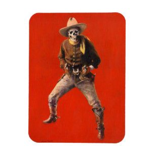  Skelet Cowboy Flexi Koelkastmagneet Magneet