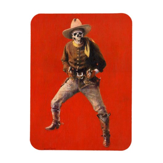  Skelet Cowboy Flexi Koelkastmagneet Magneet (Verticaal)