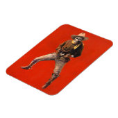  Skelet Cowboy Flexi Koelkastmagneet Magneet (Linkerzijde)