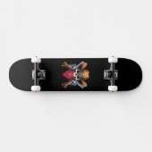 Skelet Cowboy Gunslinger Persoonlijk Skateboard (Horizontaal)