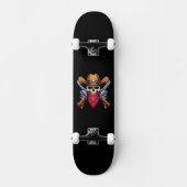 Skelet Cowboy Gunslinger Persoonlijk Skateboard (Voorkant)
