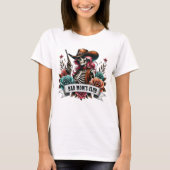 Skelet Cowboy met Pistool T-shirt (Voorkant)