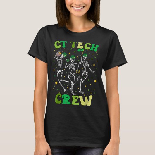 Skelet CT Tech Crew St Patricks Computed T-shirt (Voorkant)