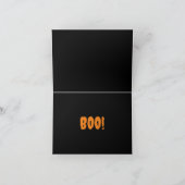 Skelet Dachshund Halloween Kaart (Binnen)