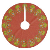 Skelet dame met hart kerstboom rok (Voorkant)