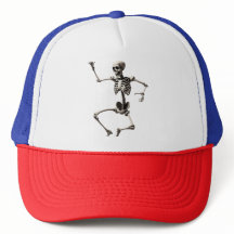 Skelet dat danst in een dynamische pose