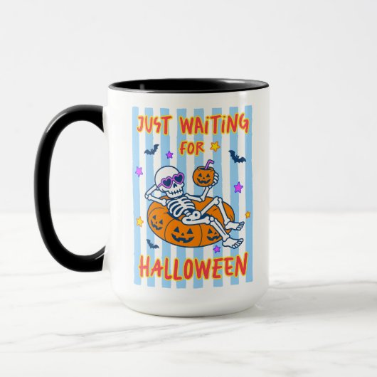 Skelet dat net op Halloween wacht Mok (Links)