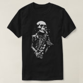 Skelet dat saxofoon speelt t-shirt (Design voorkant)