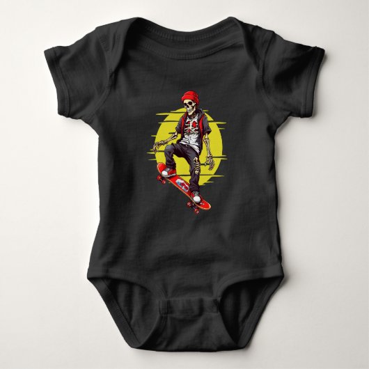 Skelet dat skateboardt romper (Voorkant)