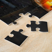 Skelet dat zich ontspant in bad legpuzzel (Zijkant)