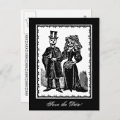 Skelet (datum opslaan) - Briefkaart (Voorkant / Achterkant)