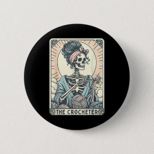 Skelet de Haaakster Moeder Tarotkaart Breister Haa Ronde Button 5,7 Cm