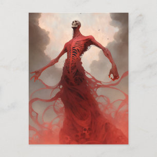 Skelet Demon Creature Dark Fantasy Horror Briefkaart