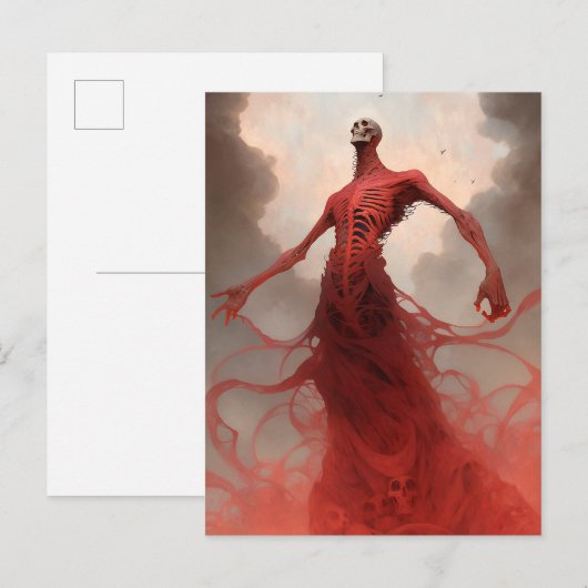 Skelet Demon Creature Dark Fantasy Horror Briefkaart (Voorkant / Achterkant)