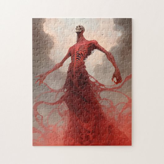 Skelet Demon Creature Dark Fantasy Horror Legpuzzel (Verticaal)