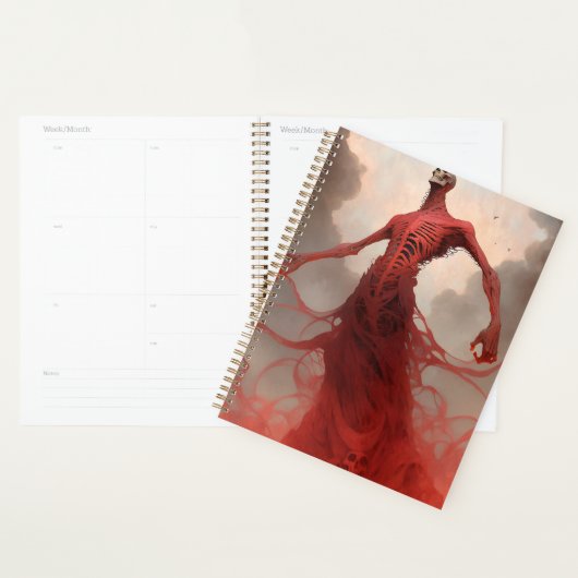 Skelet Demon Creature Dark Fantasy Horror Planner (Display)