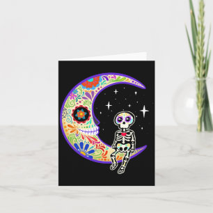 Skelet Dia De Los Muertos Skelet Uitvoering Kaart