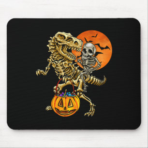 Skelet Dinosaurus Halloween Pompoen Voor Jongens K Muismat