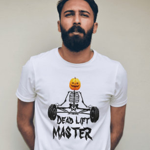 Skelet Dode Lift Master Gym Grappige Spreuk T-shirt