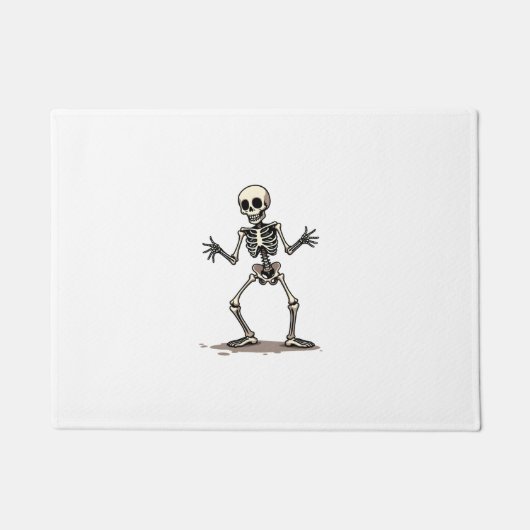 Skelet doet de Dab � Grappige Halloween Dans Shirt Deurmat (Voorkant)