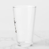 Skelet doet de Dab � Grappige Halloween dans-shirt Glas (Links)