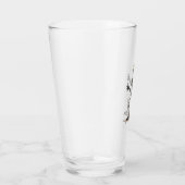 Skelet doet de Dab � Grappige Halloween dans-shirt Glas (Rechts)
