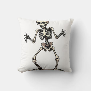 Skelet doet de Dab � Grappige Halloween dans-shirt Kussen