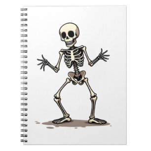 Skelet doet de Dab � Grappige Halloween Dans Shirt Notitieboek