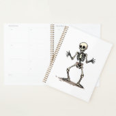 Skelet doet de Dab � Grappige Halloween Dans Shirt Planner (Display)