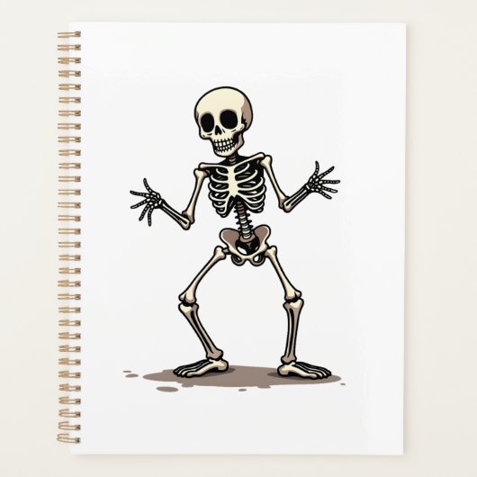 Skelet doet de Dab � Grappige Halloween Dans Shirt Planner (Voorkant)