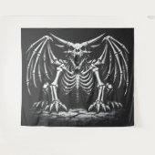 Skelet Draak door BurnsInHell Wandkleed (Voorkant (horizontaal))
