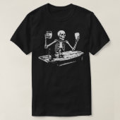 skelet drink bier t-shirt (Design voorkant)