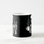 Skelet drink koffie koffiemok (Center)