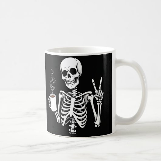 Skelet drink koffie koffiemok (Rechts)