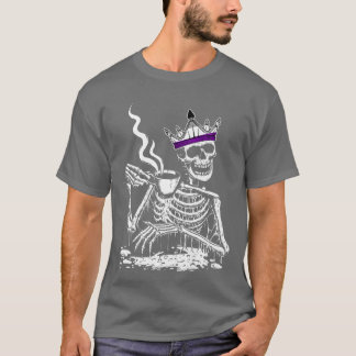 Skelet Drink Koffie LGBTQ Cool Aseual Pride A T-shirt