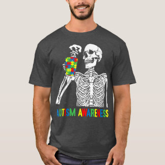 Skelet Drink Koffieautisme Poole P T-shirt