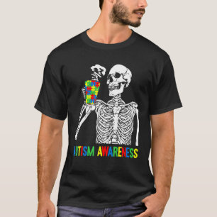 Skelet Drink Koffieautisme Poole P T-shirt