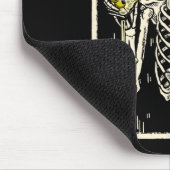 Skelet Drink Martini Tail Retro Halloween Cos Muismat (Hoek)