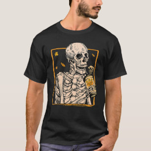 Skelet Drink Pumpkin Spice Latte Vintage H T-shirt